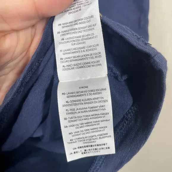 Boden 4 Leah Jersey T-Shirt Mini Dress Blue Cotton Pineapple Print Cap Sleeves - Picture 6 of 9